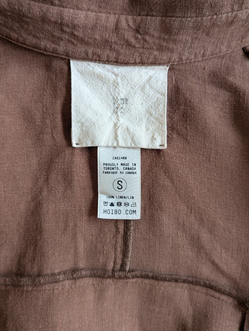 Hoi Bo Linen Sunshade in Cacao Powder - Picture 6 of 9